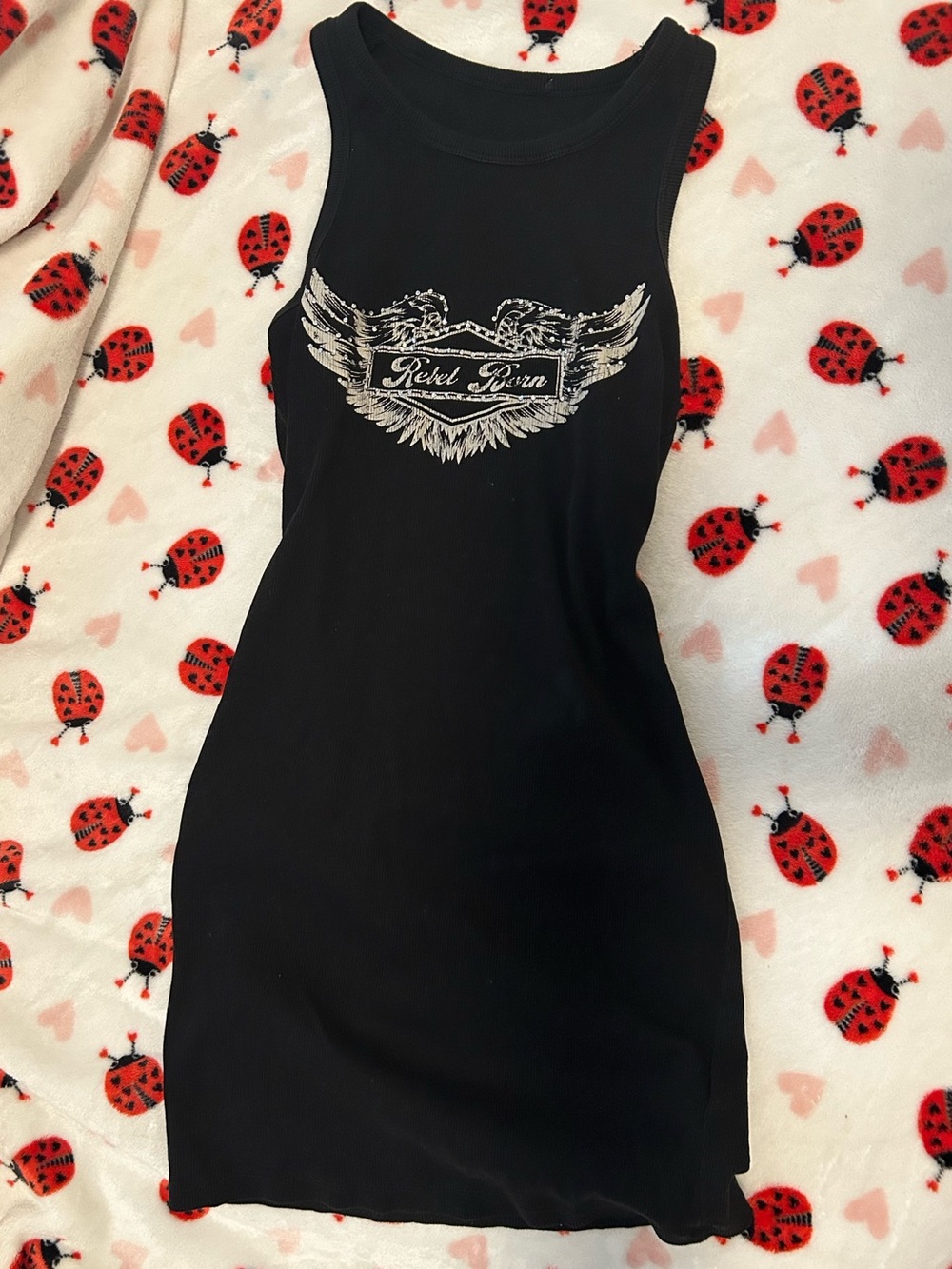 Urban Outfitters Rebel Born Studded Black Mini Dress